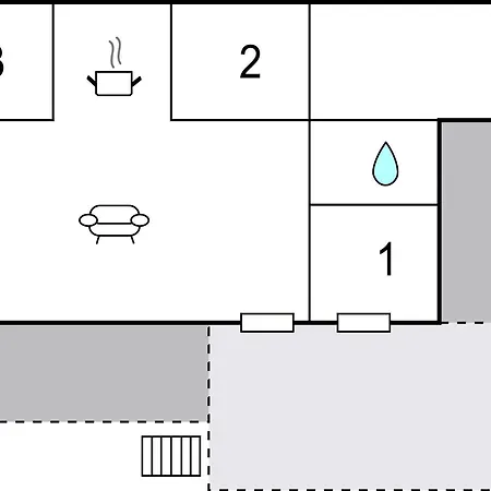 Three-bedroom In Holiday home *